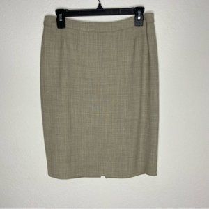 Escada Tan Wool Blend Skirt Size 36